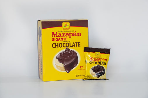 Mazapan cubierto de chocolate